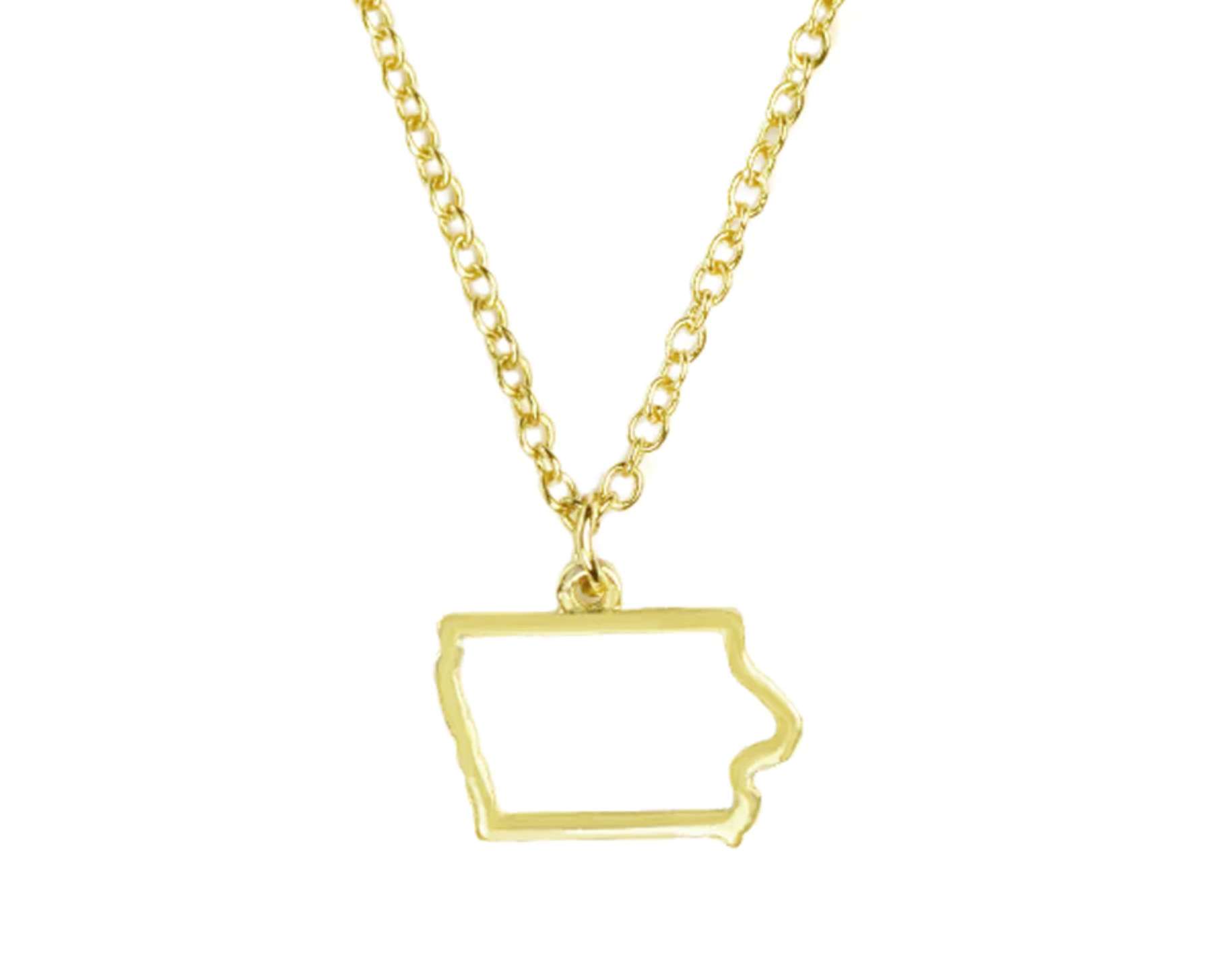 Iowa State Necklace, , large