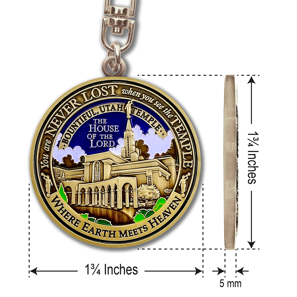 Bountiful Temple Keyring, , large