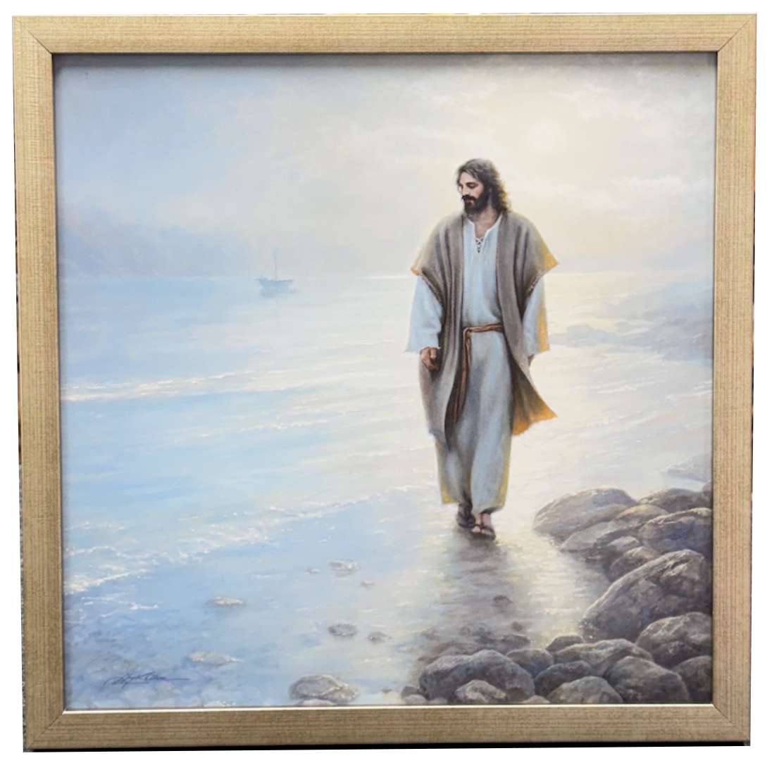 Along the Seashore (20x20 Framed Paper Print), , large image number 0