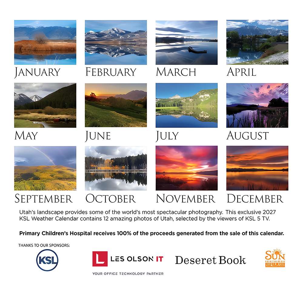 2027 KSL Weather Wall Calendar, , large