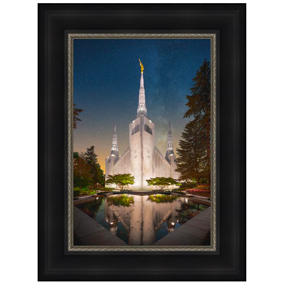 Portland Temple, Divine Heaven (31x23 Framed Art)