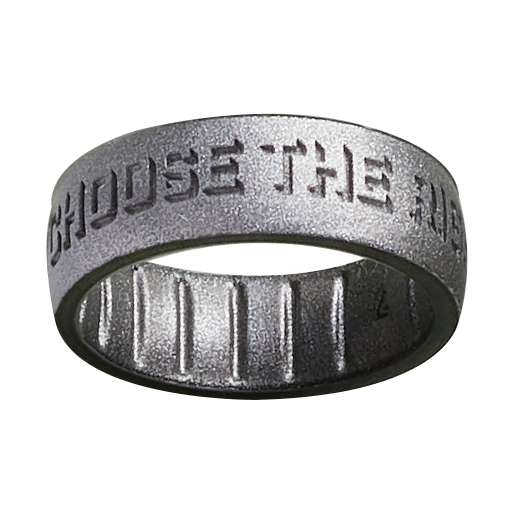 Silicone Classic Platinum CTR Ring, , large image number 2