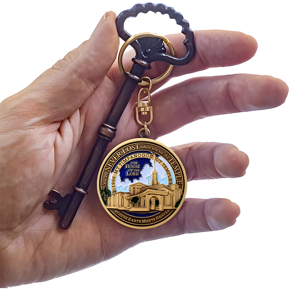 Mt. Timpanogos Utah Temple Keychain, , large image number 5
