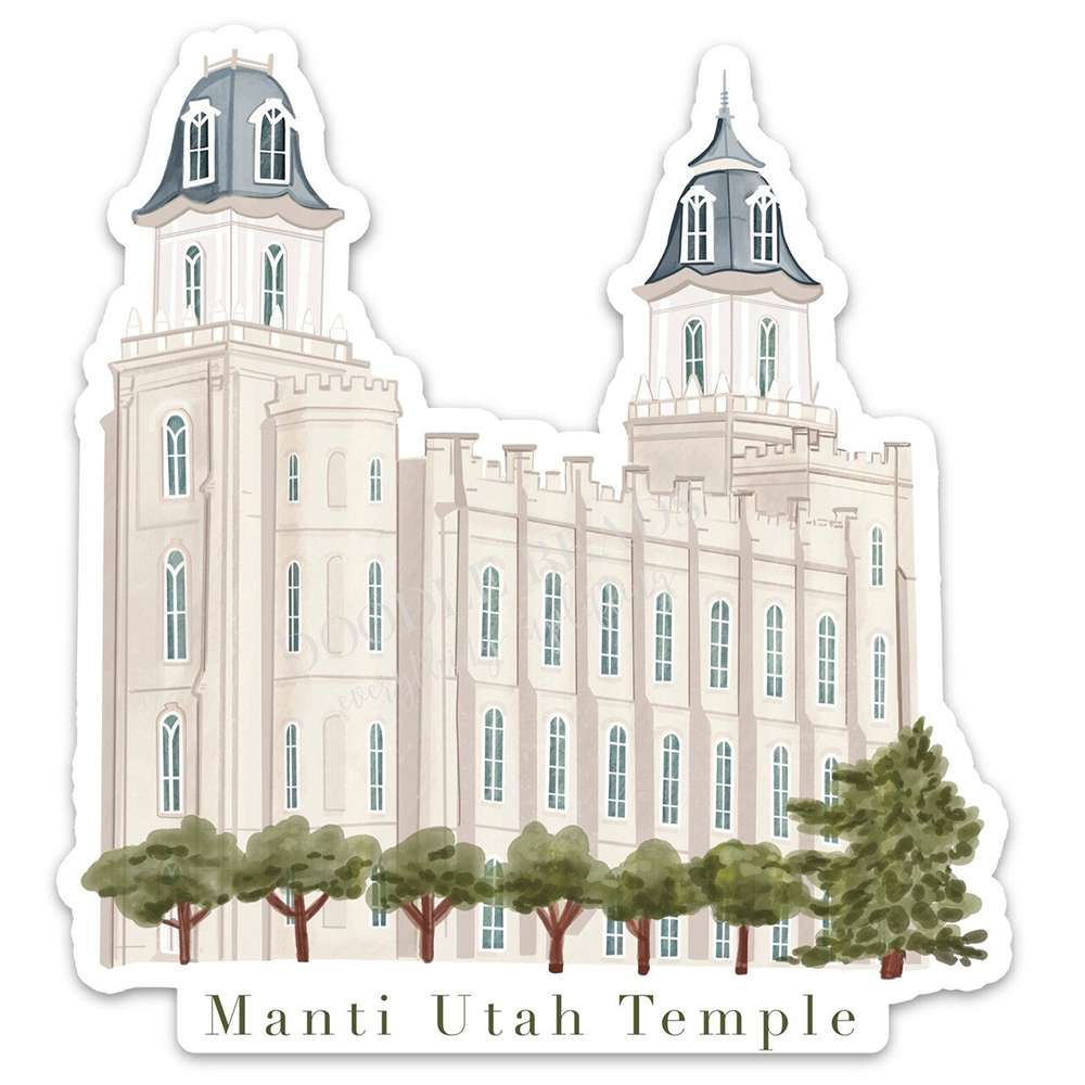 Manti Temple Sticker