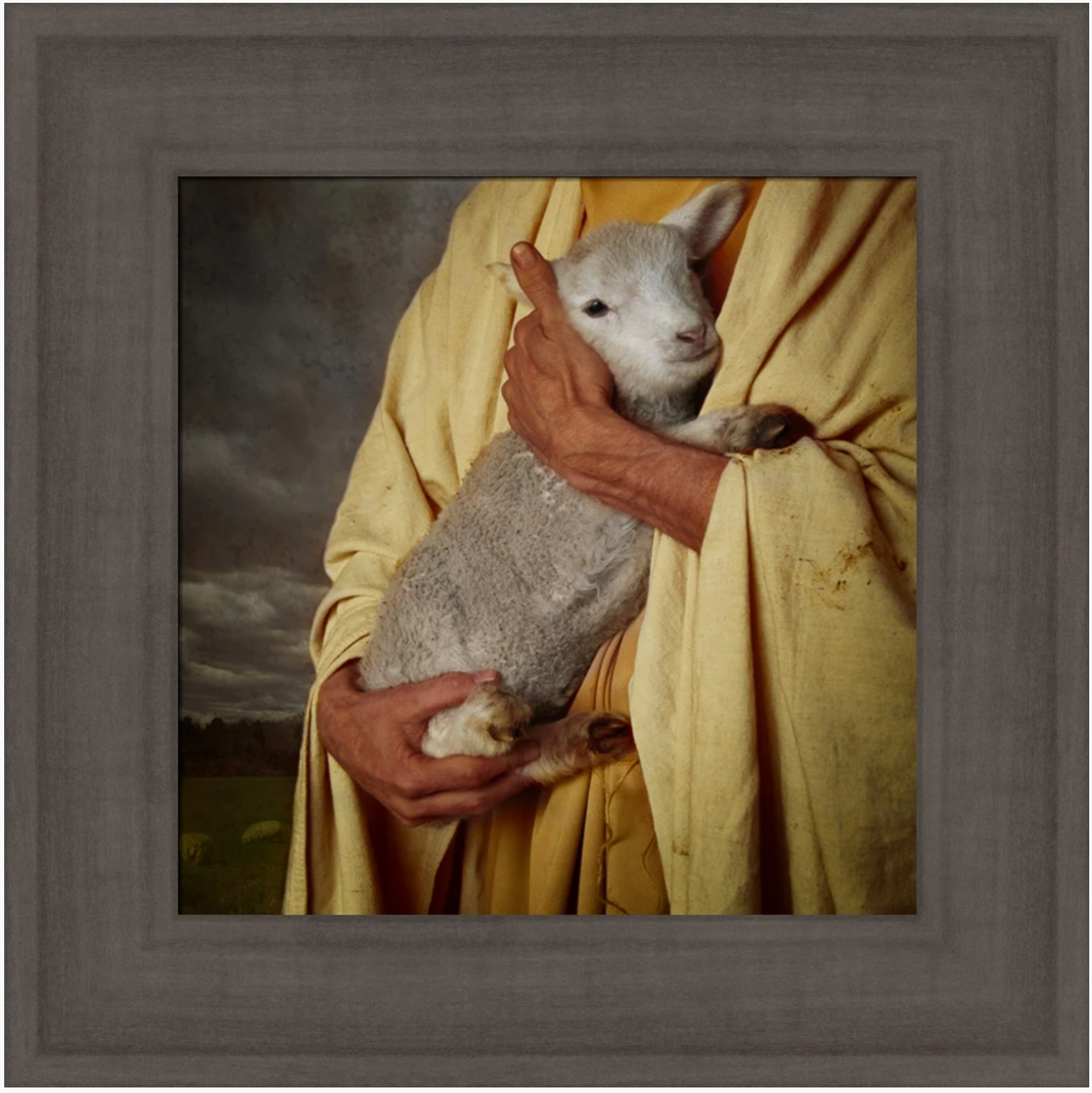 The Good Shepherd (13x13 Framed Art)
