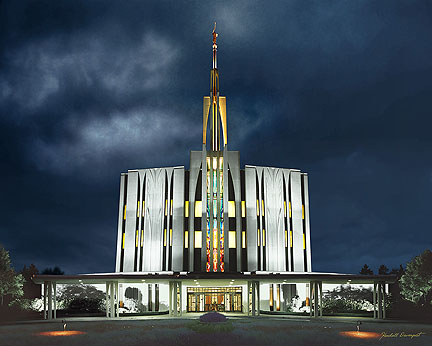 Seattle Washington Temple Print