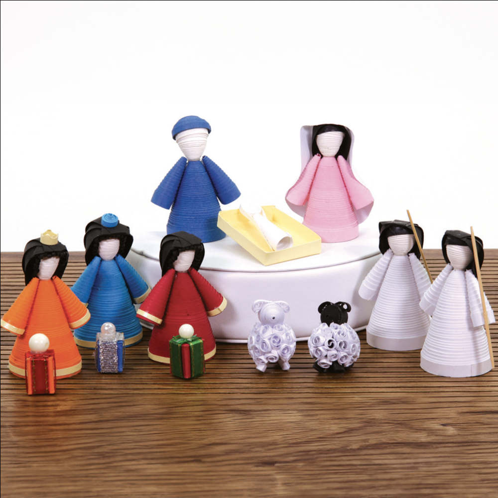 Cambodian Paper Quilled Nativity, , large image number 1