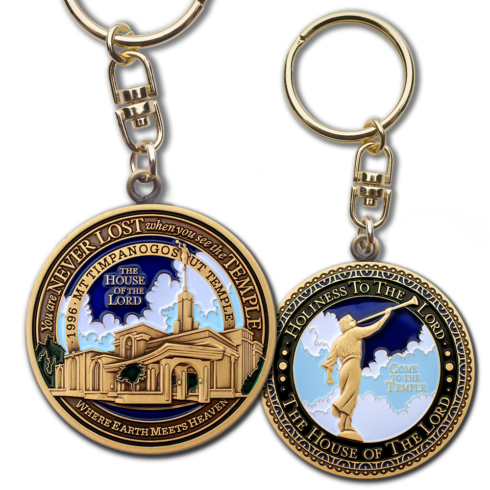 Mt. Timpanogos Utah Temple Keychain, , large image number 3