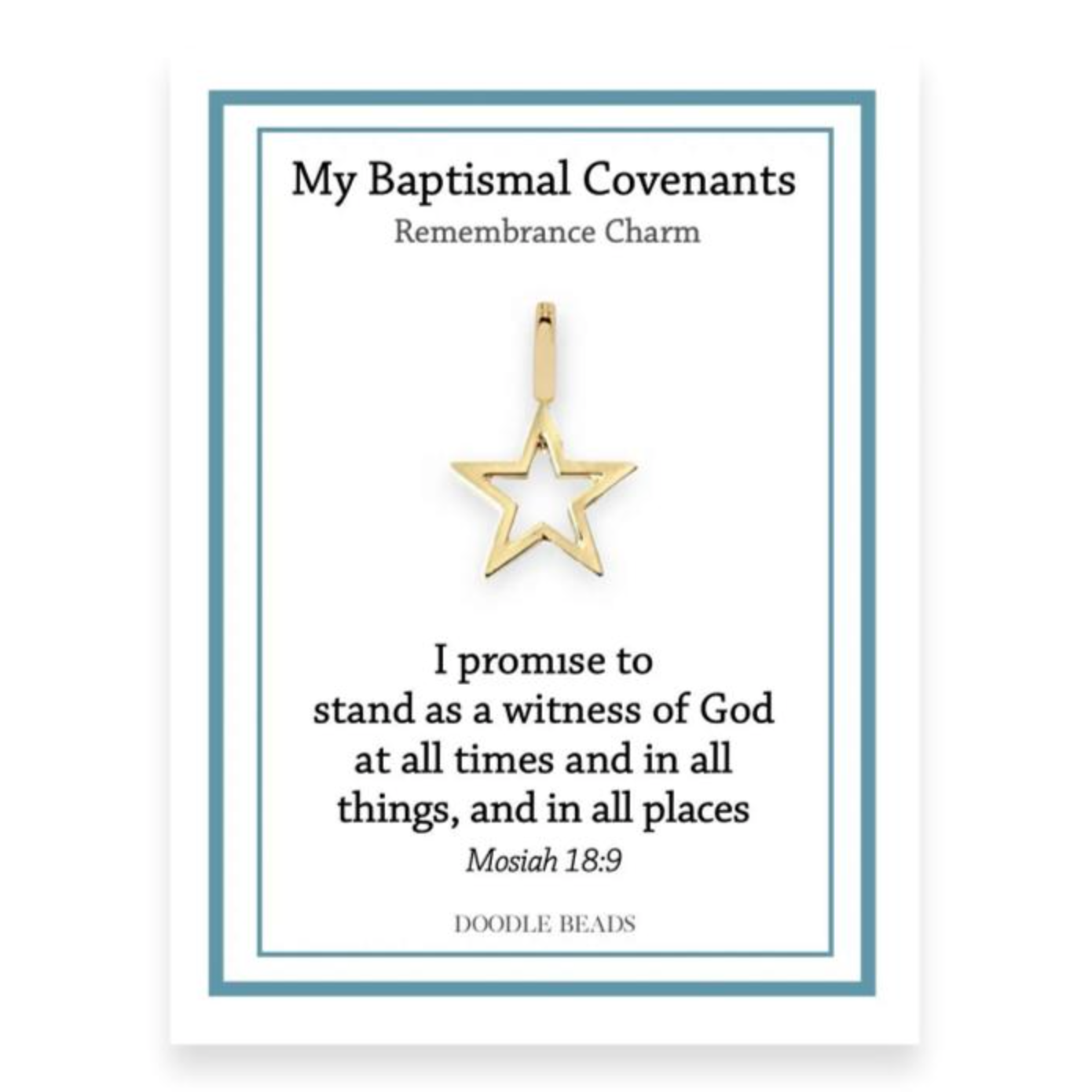 Star Baptismal Covenant Charm, , large image number 0