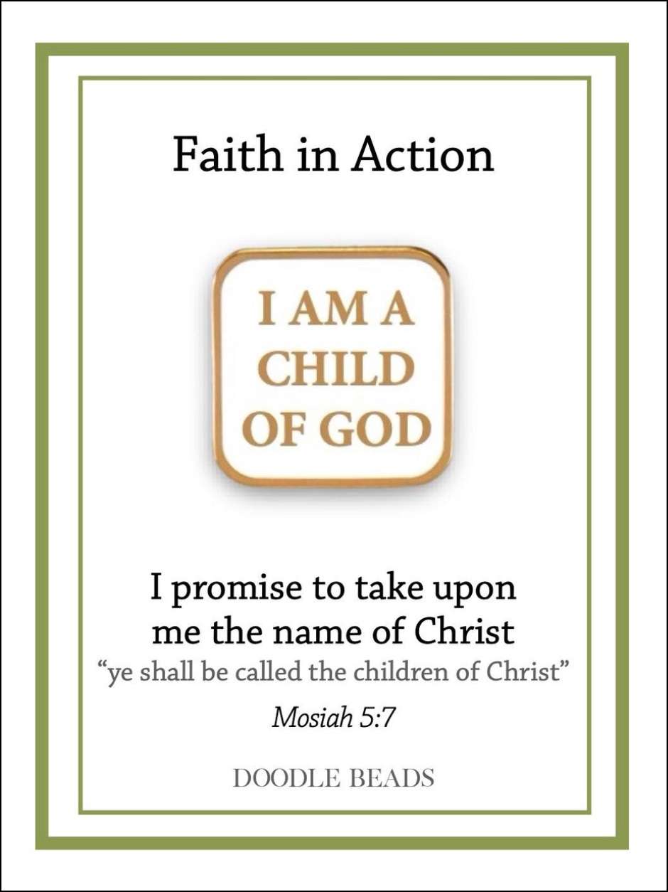 Child of God Faith in Action Pin
