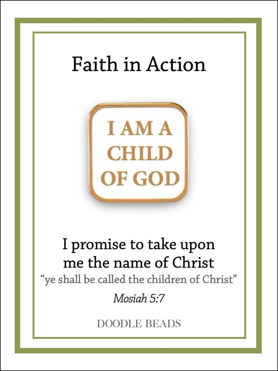 Child of God Faith in Action Pin