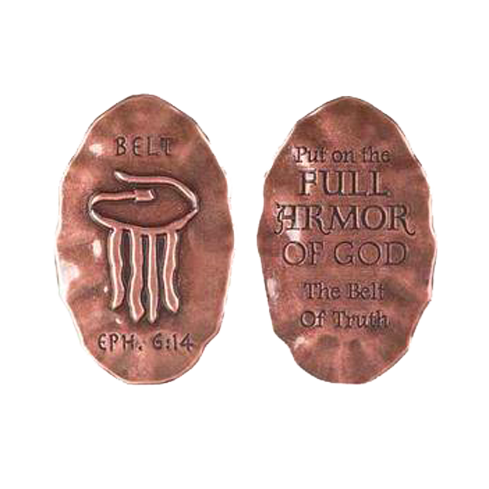 Armor of God Belt Pocket Coin,  Armor of God Belt Pocket Coin