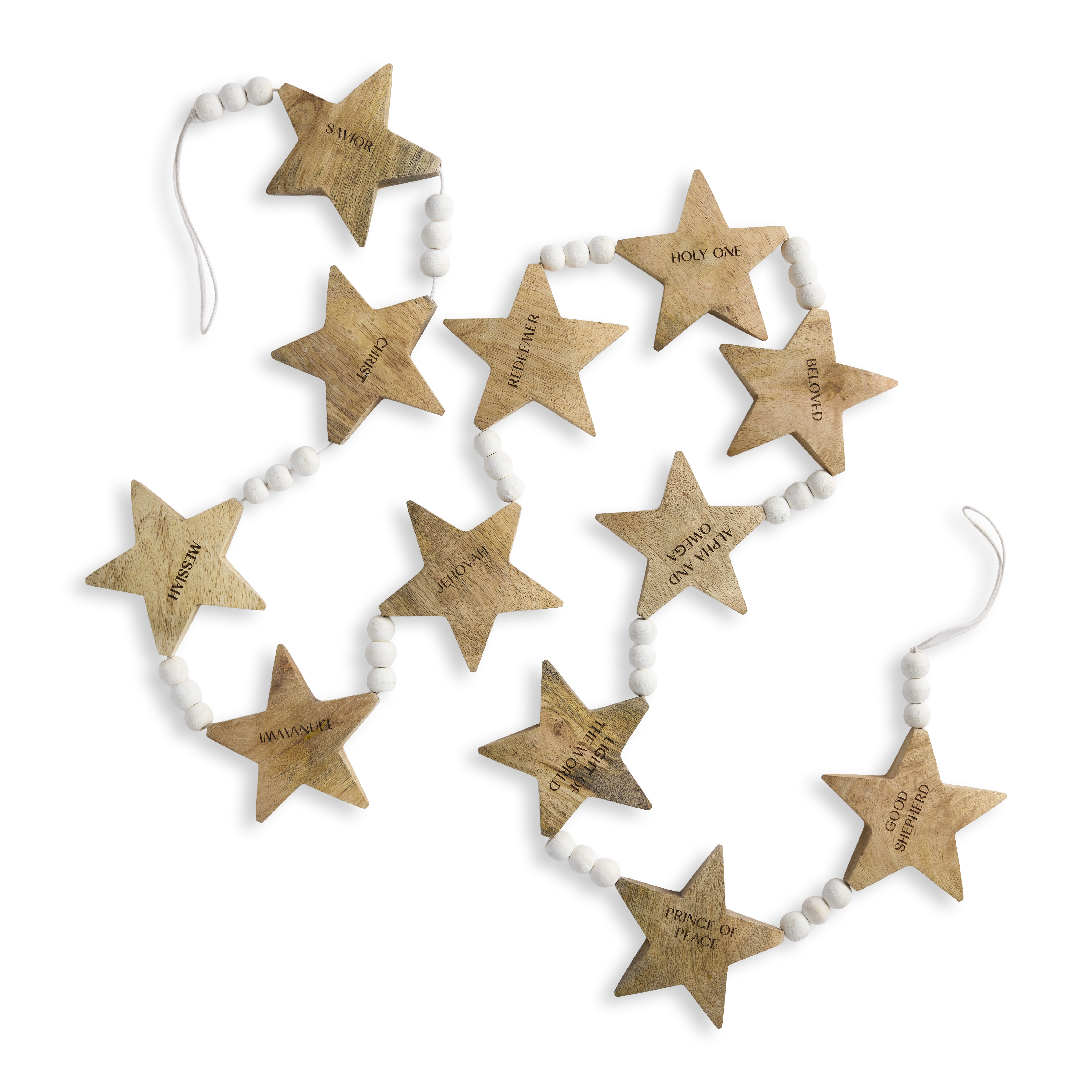 Names of Christ Hanging Stars Garland