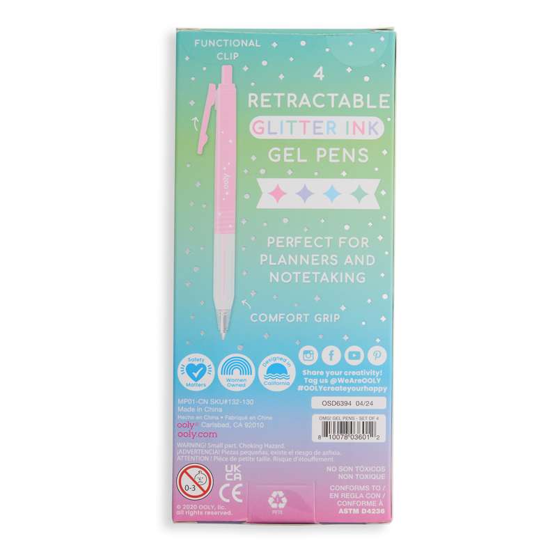 Oh My Glitter! Retractable Gel Pens, , large image number 3