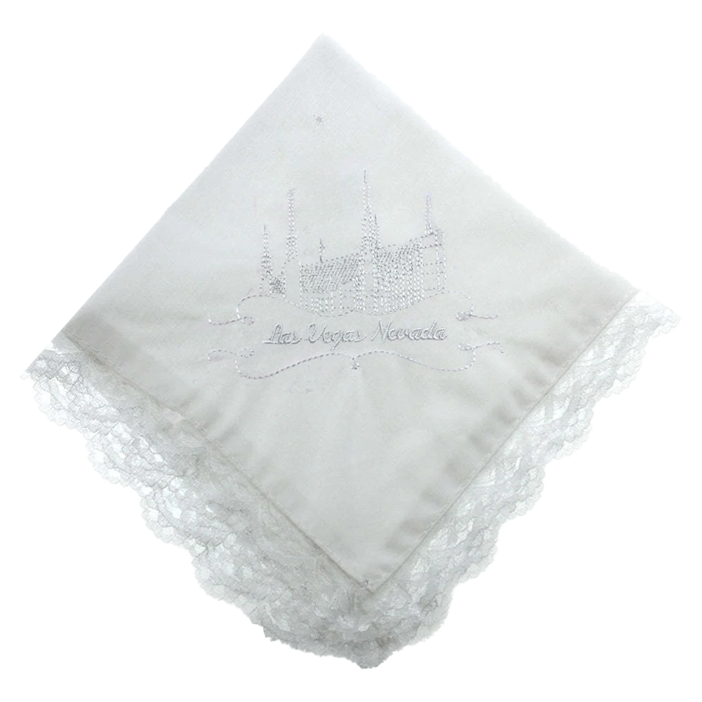 Las Vegas Temple Handkerchief - Lace