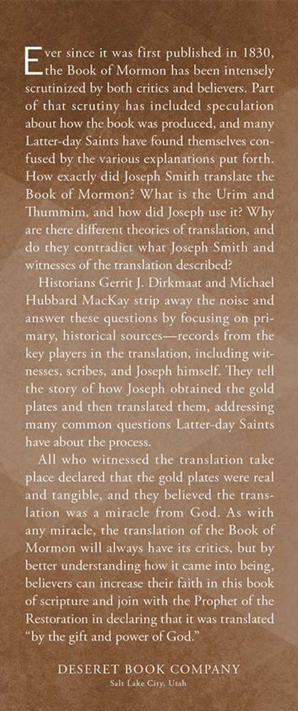 Let's Talk about the Translation of the Book of Mormon, , large image number 1