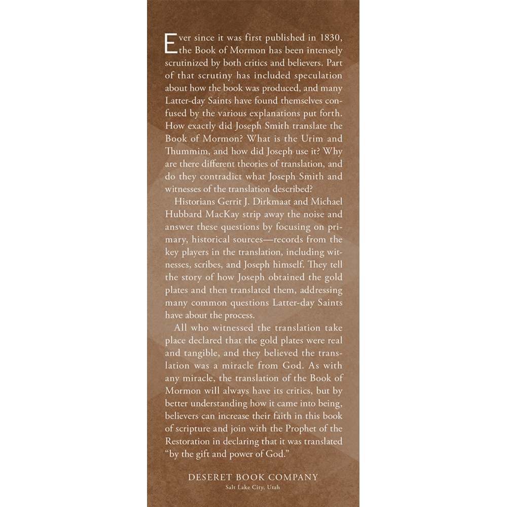 Let's Talk about the Translation of the Book of Mormon, , large image number 1