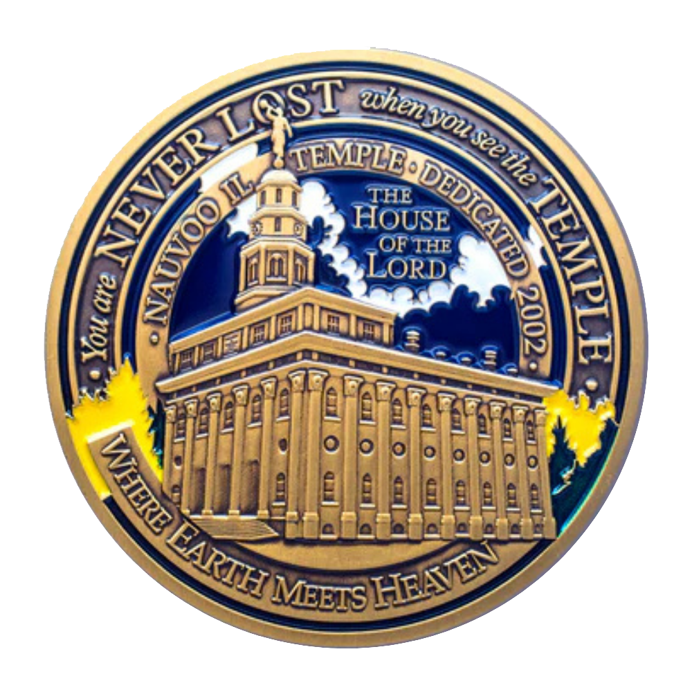Nauvoo Illinois Temple Medallion Coin