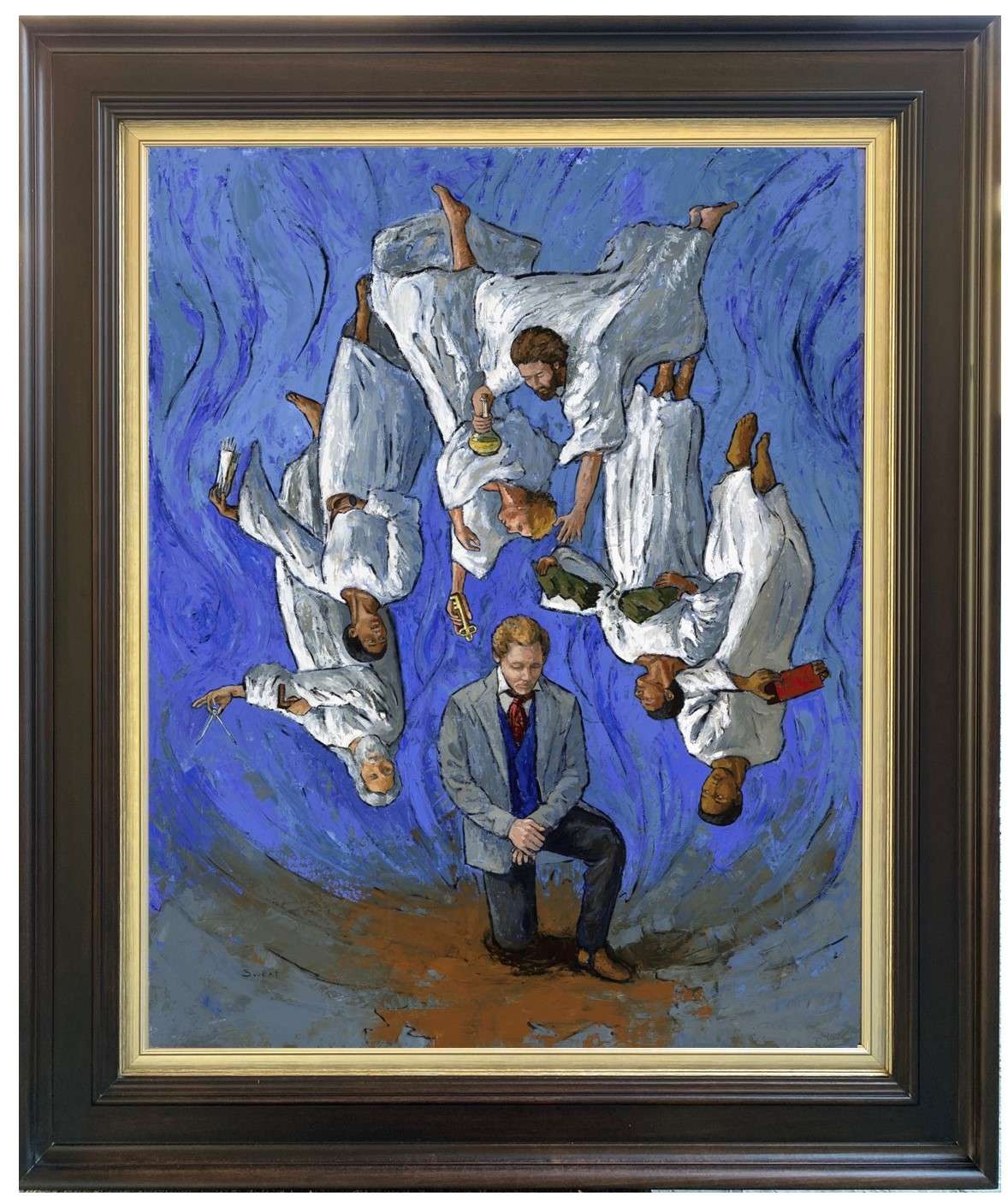 Divers Angels (32x28 Framed Art Size)
