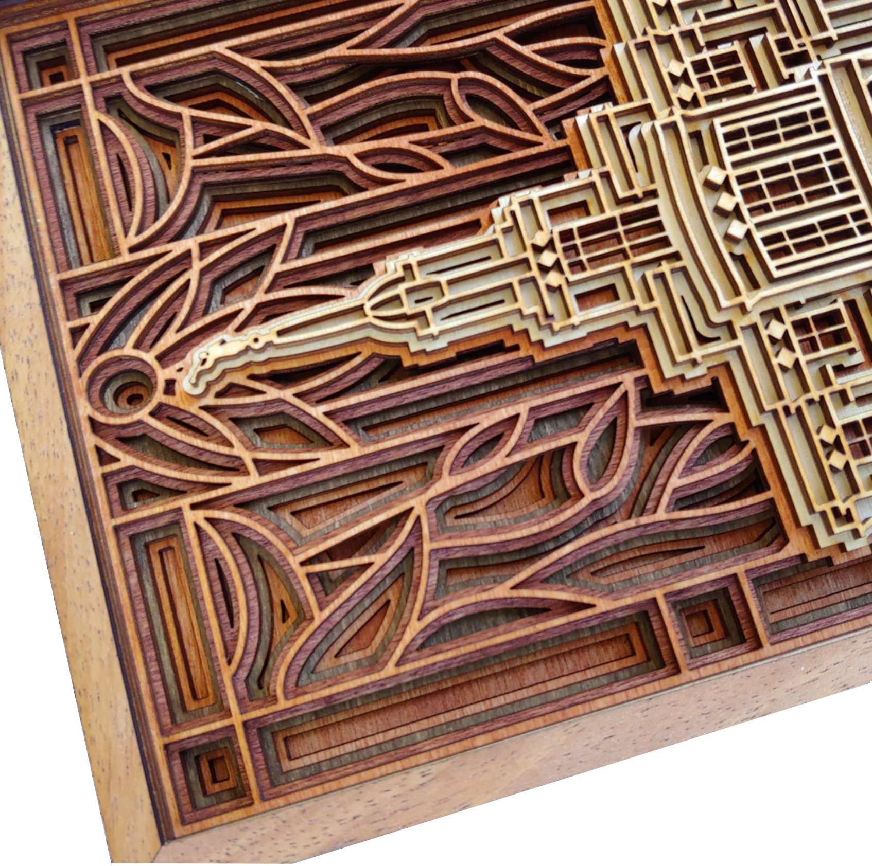 Payson Utah Temple Layered Wood Plaque, , large image number 2