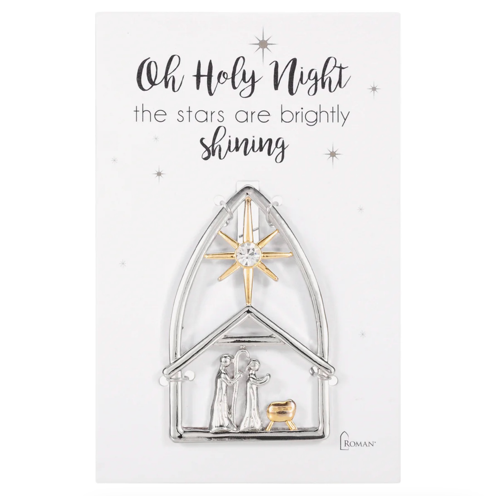 O Holy Night Nativity Pin