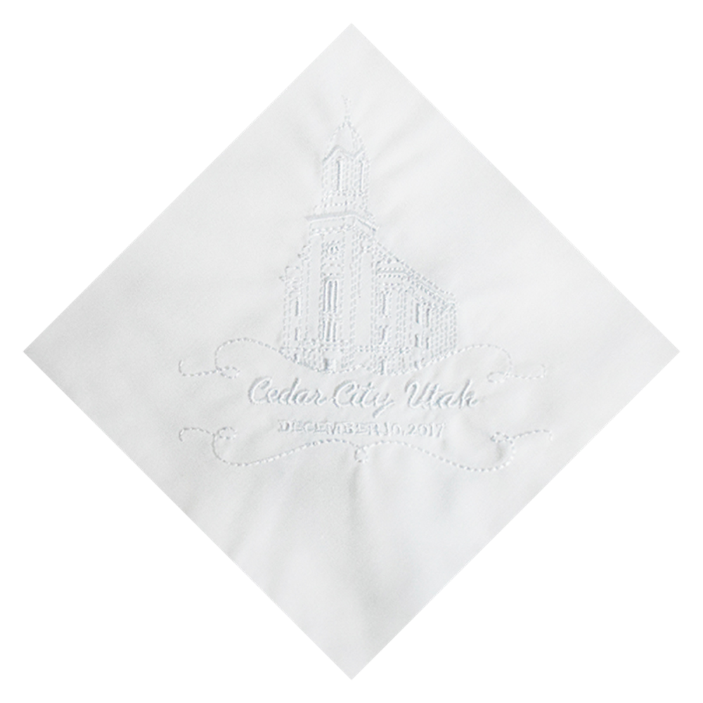 Cedar City Temple Handkerchief,  Cedar City Temple Handkerchief