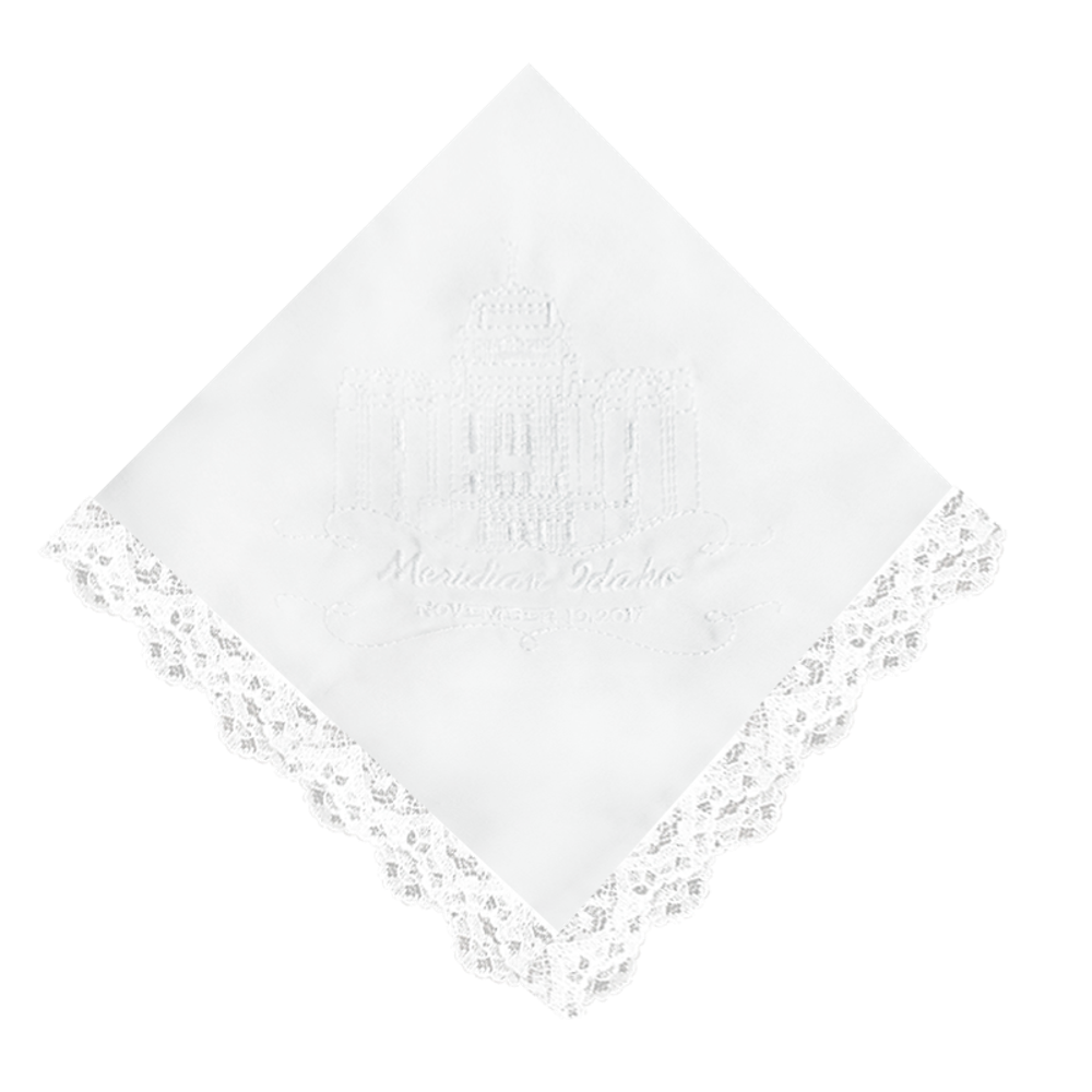 Meridian Temple Lace Handkerchief,  Meridian Temple Lace Handkerchief