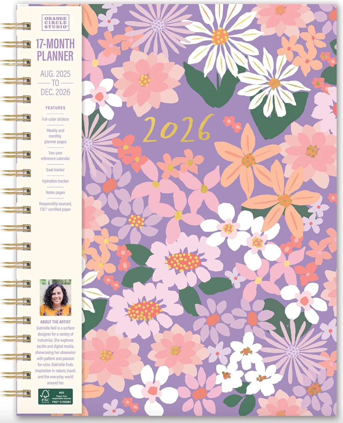 2026 Secret Garden XL Spiral Planner