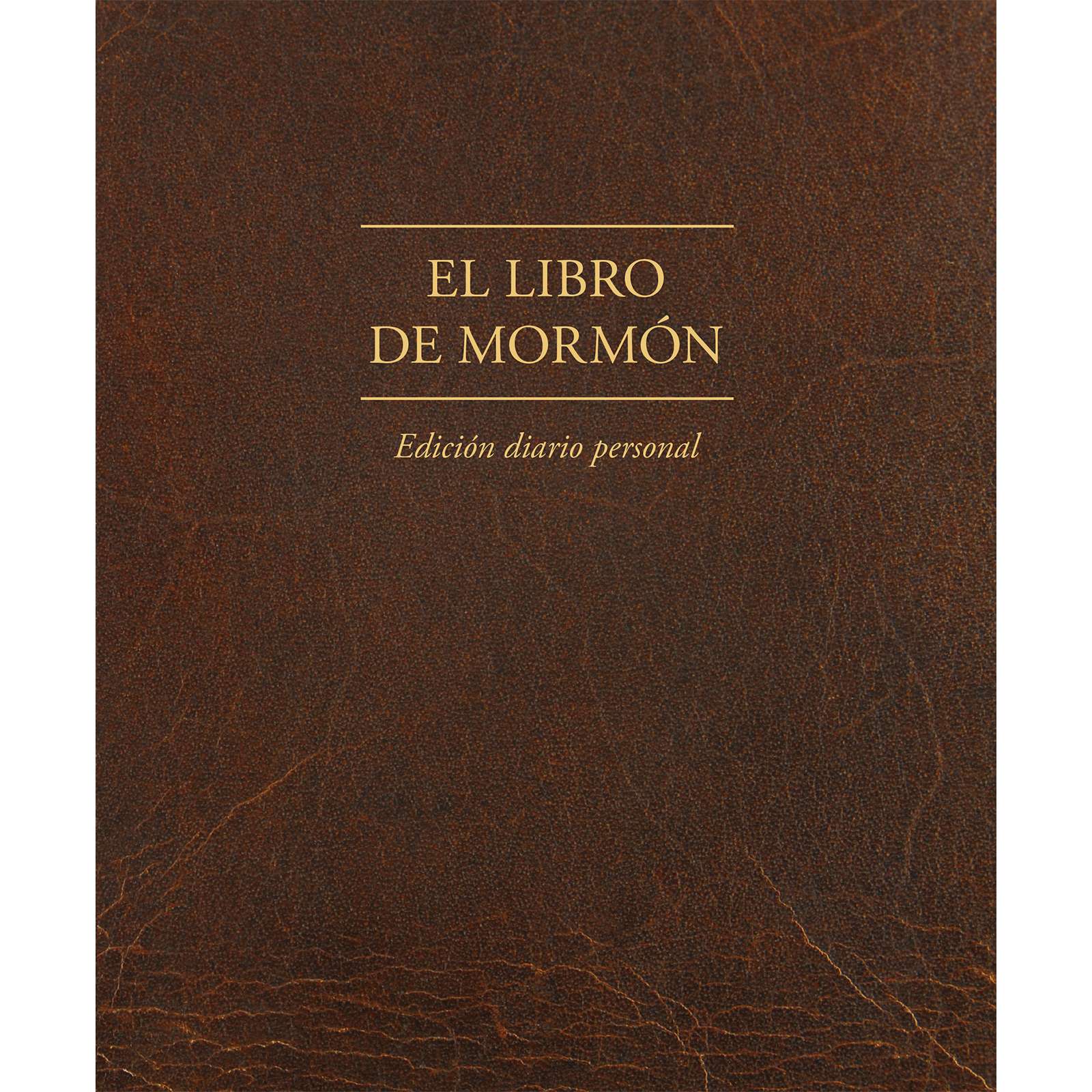 The Book of Mormon,  Journal Edition, Brown (No Index) (Spanish)