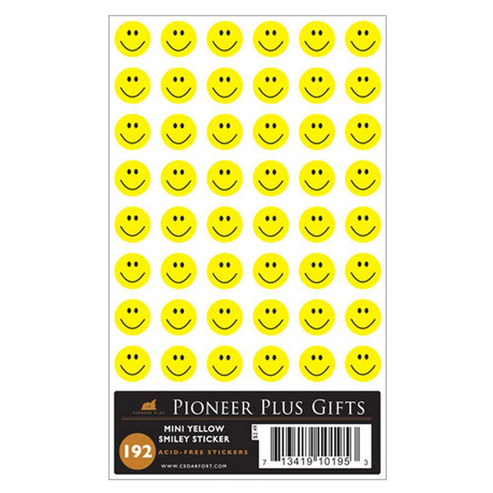 Mini Yellow Smiley Face Stickers