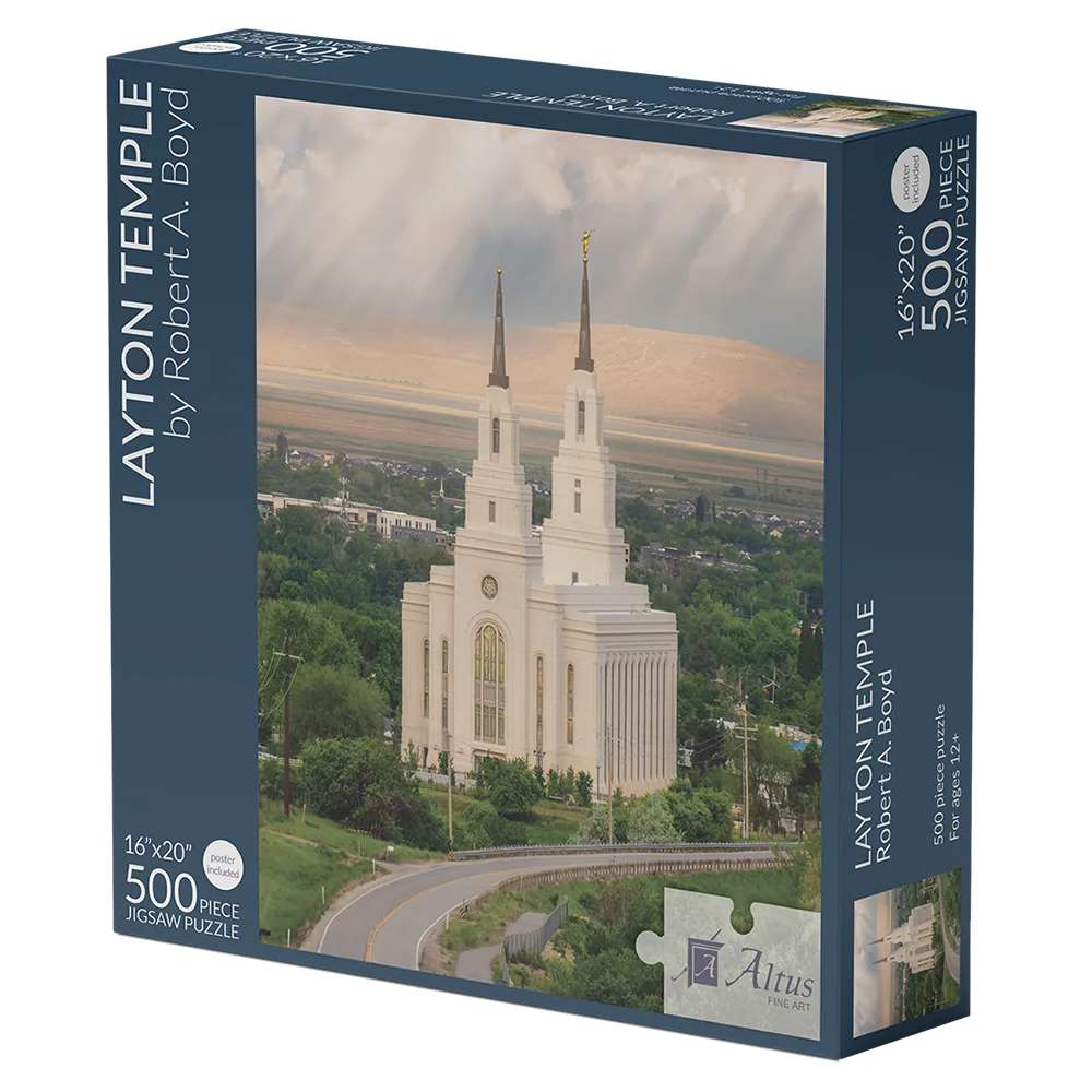 Layton Utah Temple 500 Piece Puzzle, , large