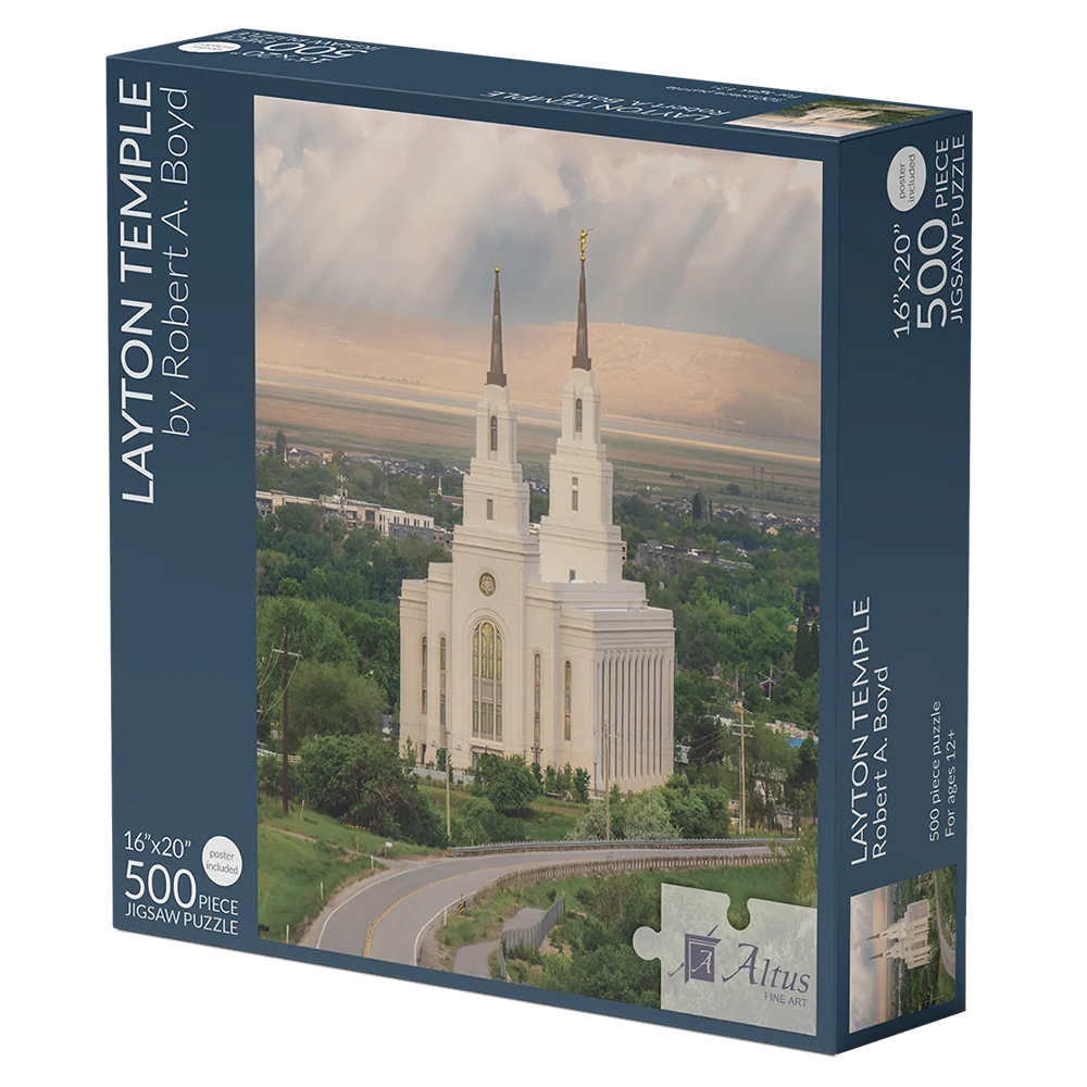 Layton Utah Temple 500 Piece Puzzle, , large