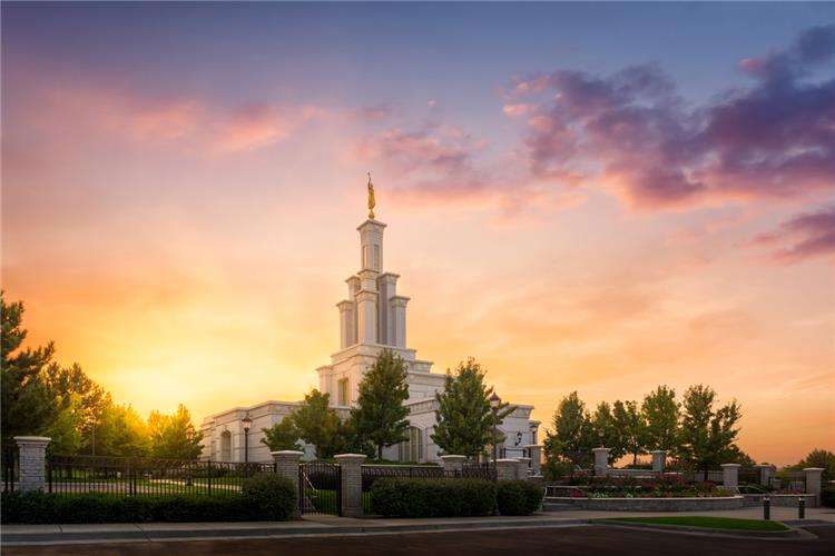Columbia River Temple Sunset Print