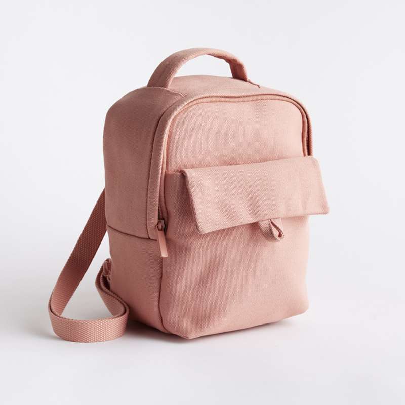 Tote Reg Pink Canvas Backpack, , large image number 8