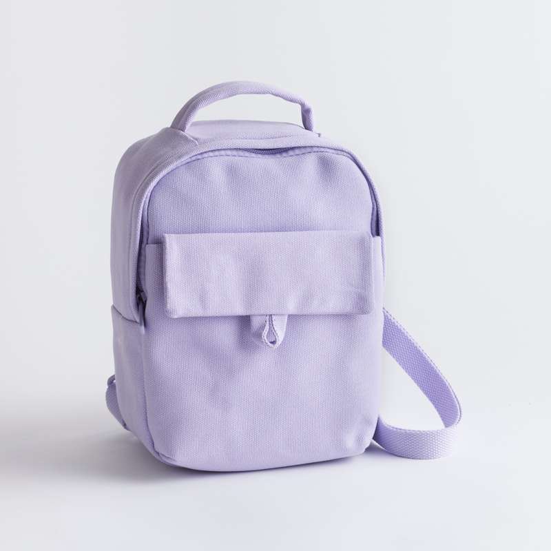 Tote Reg Pink Canvas Backpack, , large image number 7