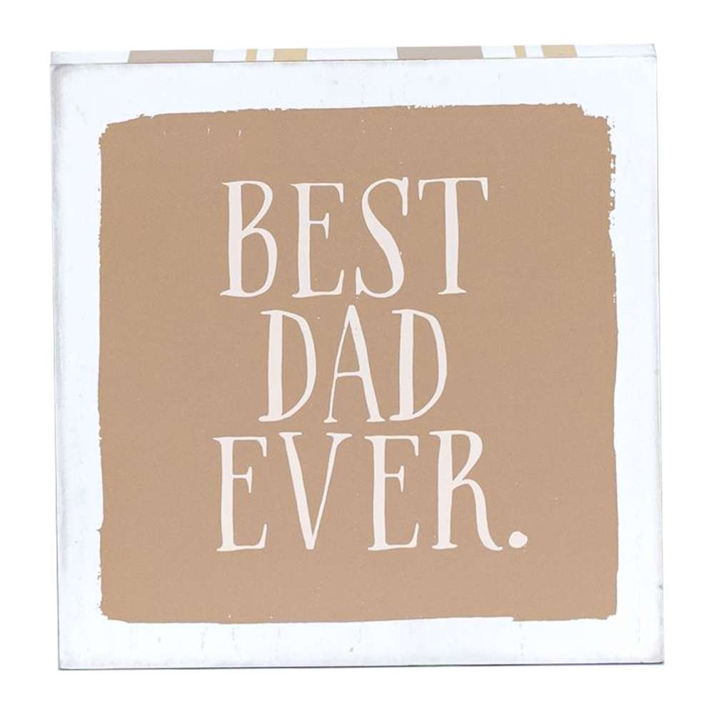 BEST DAD REVERSIBLE PLAQUE 5x5