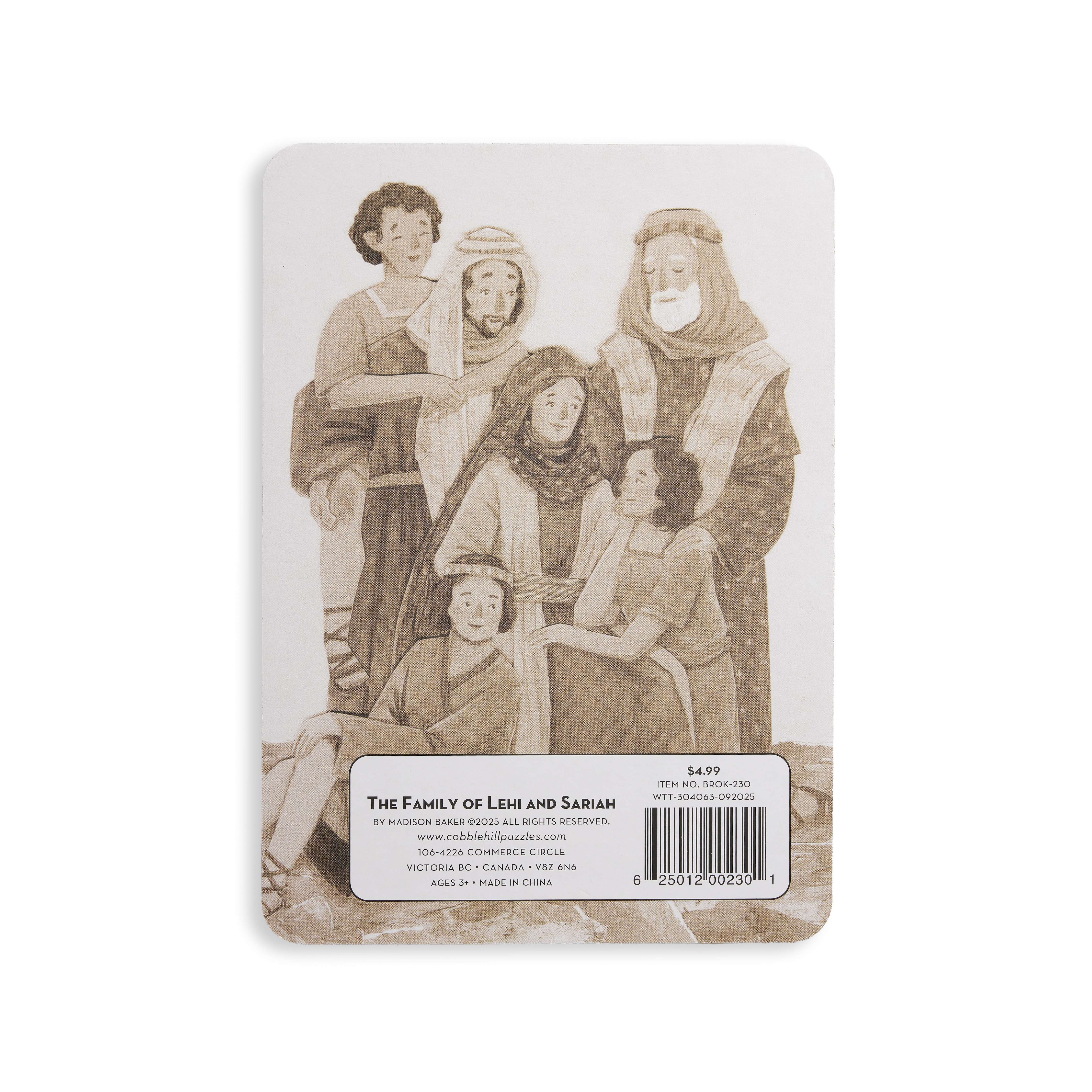 The Family of Lehi and Sariah 12 Piece Tray Puzzle, , large