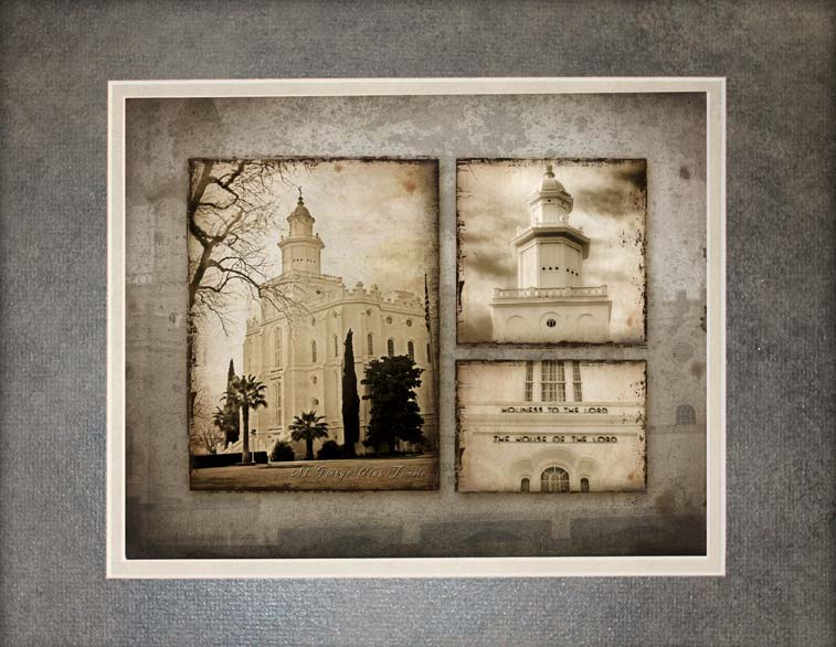 St. George Temple (11x14 Matted Print)