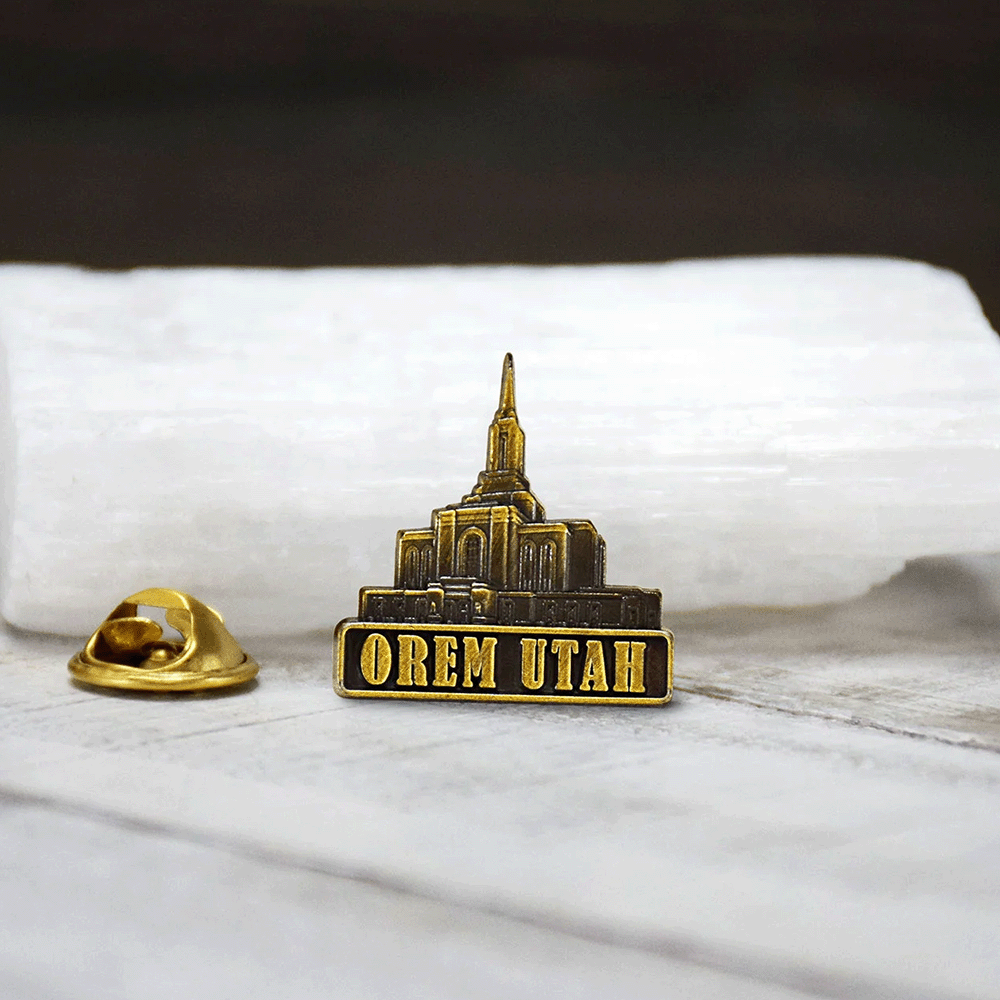 Orem Temple Pin Gold, , large