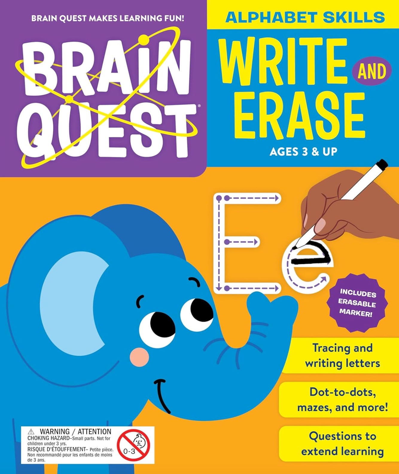 Alphabet Skills Workbook (Brain Quest Write and Erase)