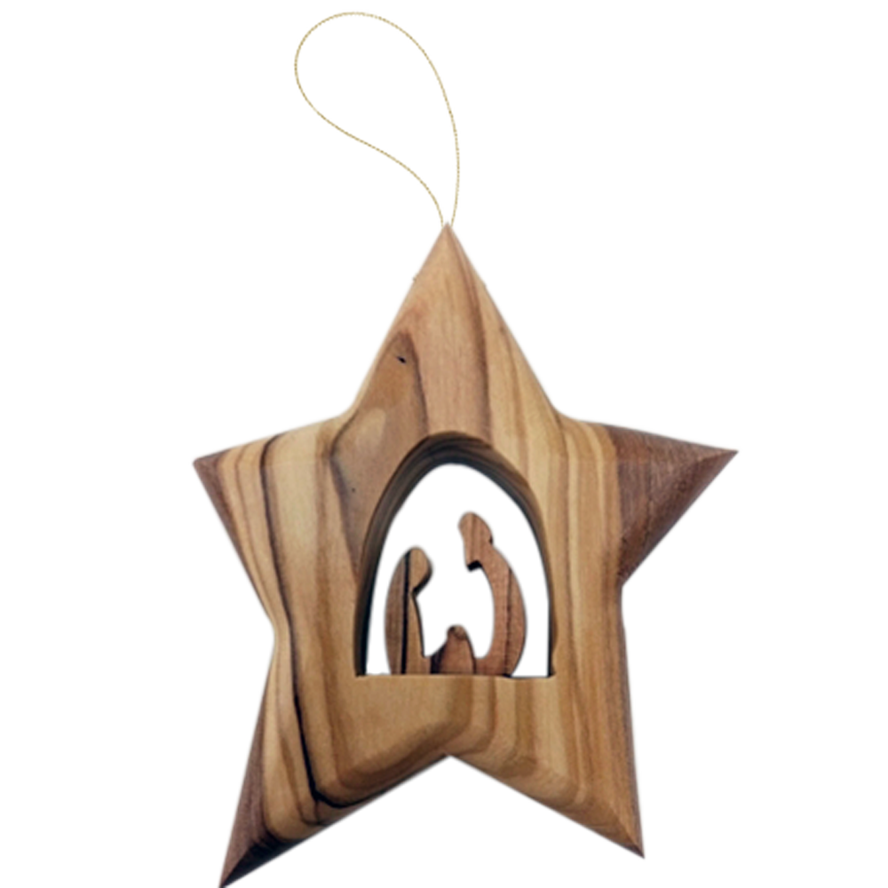 Holy Family Star Ornament
