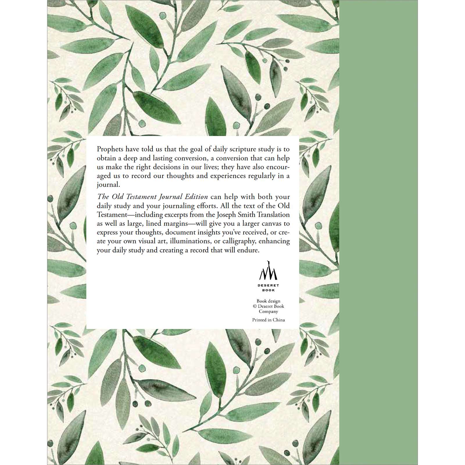The Old Testament, Journal Edition, Green Floral (No Index), , large image number 6