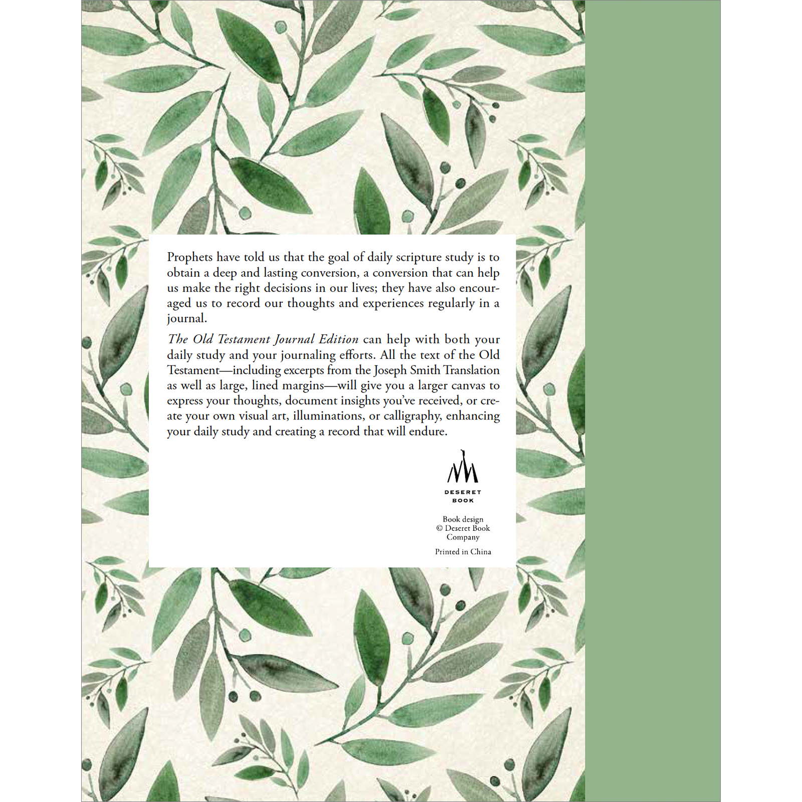 The Old Testament, Journal Edition, Green Floral (No Index), , large image number 5