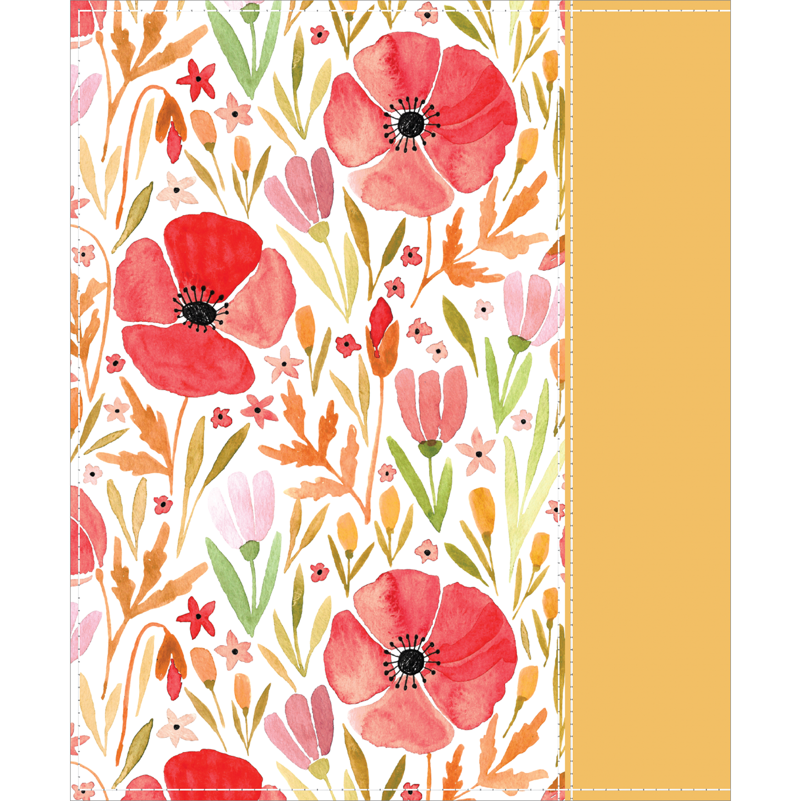The New Testament, Journal Edition, Red Floral (No Index), , large