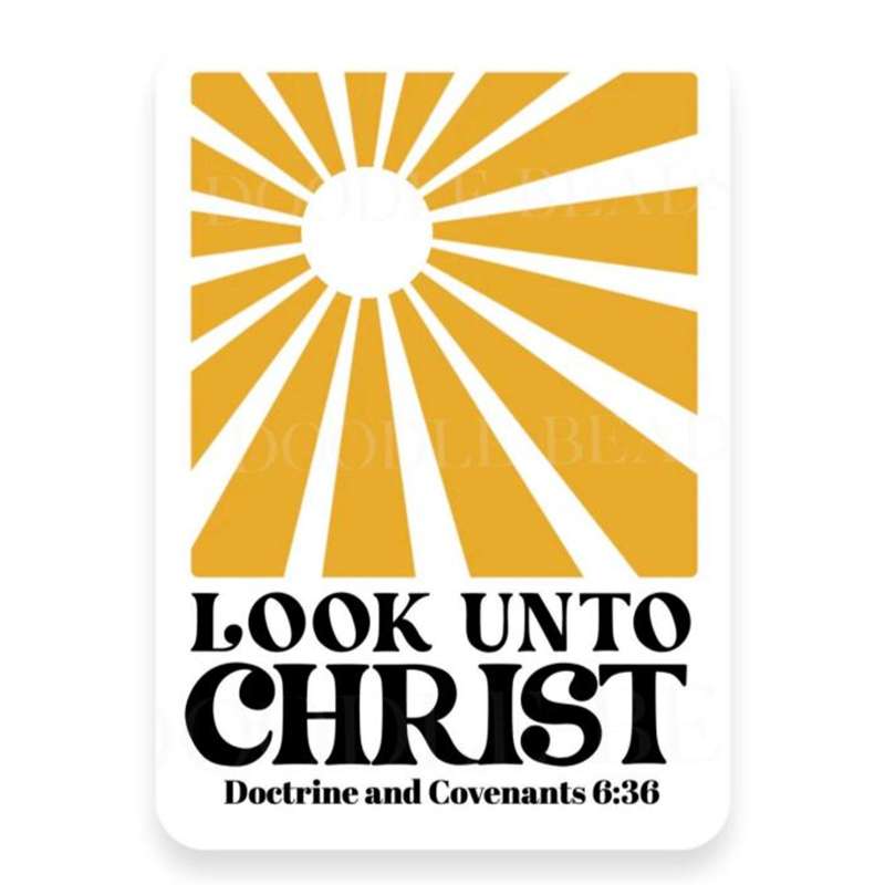 Look unto Christ 2025 Youth Theme Sun Sticker