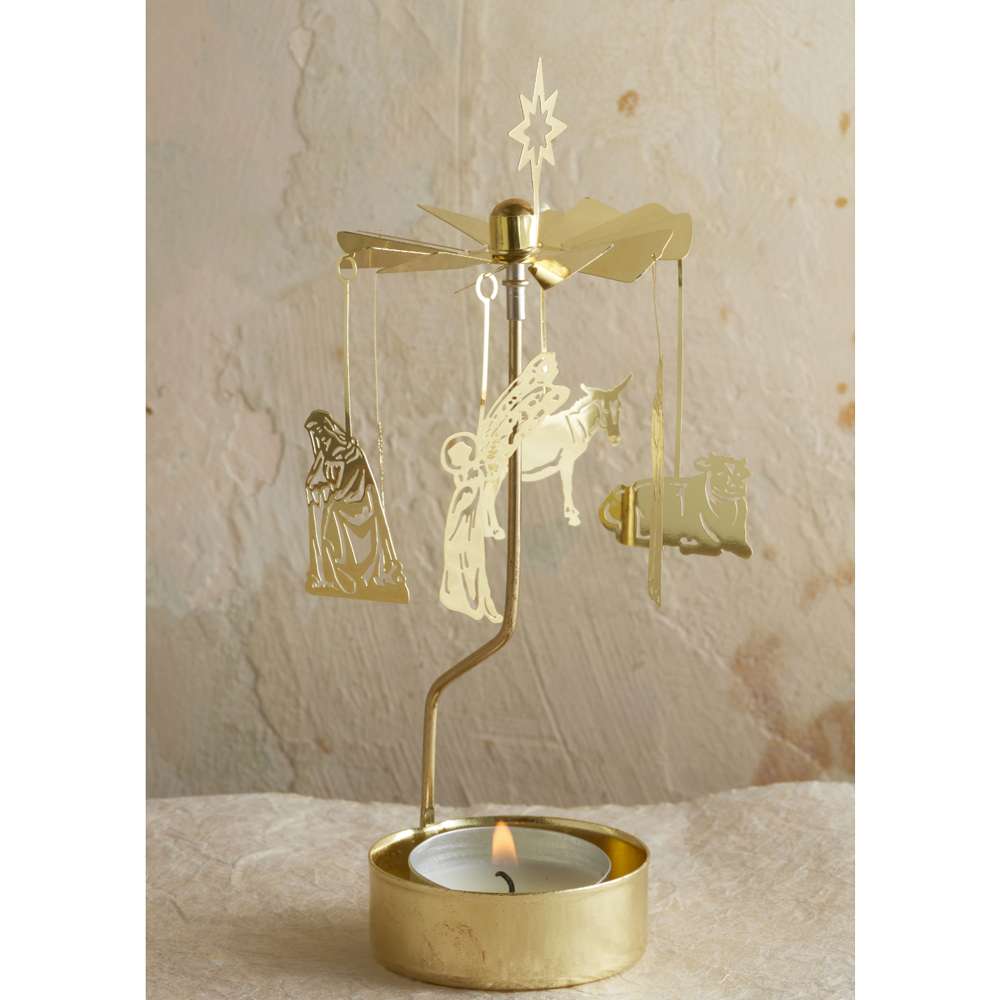 Holy Family Swedish Anglaspel Metal Nativity, , large image number 1
