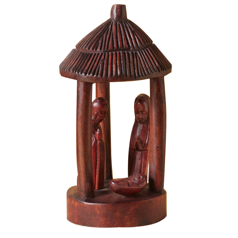 Rwandan Jacaranda Manger Nativity