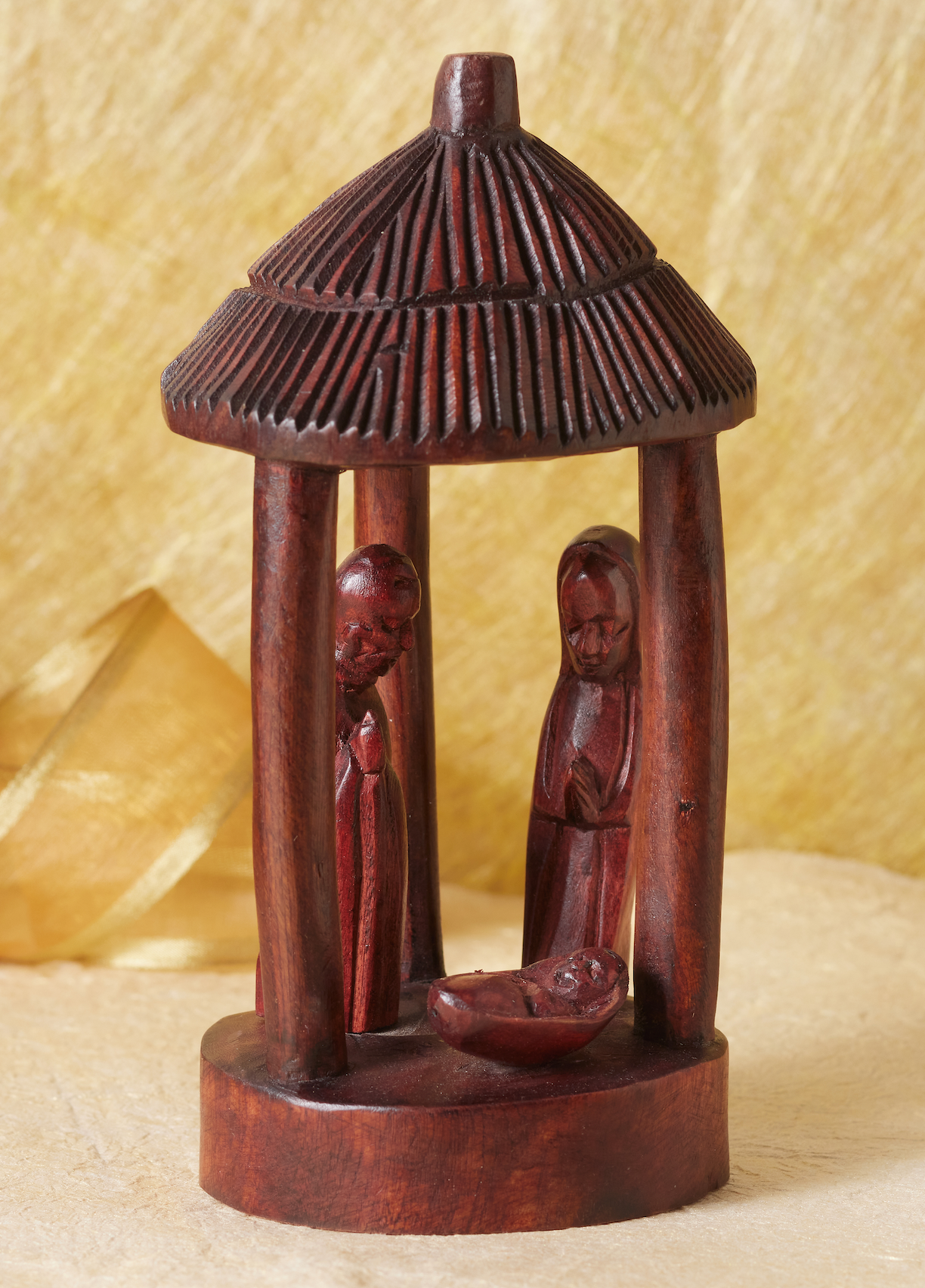 Rwandan Jacaranda Manger Nativity, , large