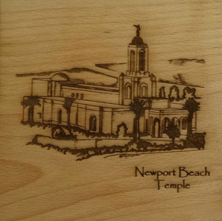 Newport Temple (6x6 Plaque), , large image number 0