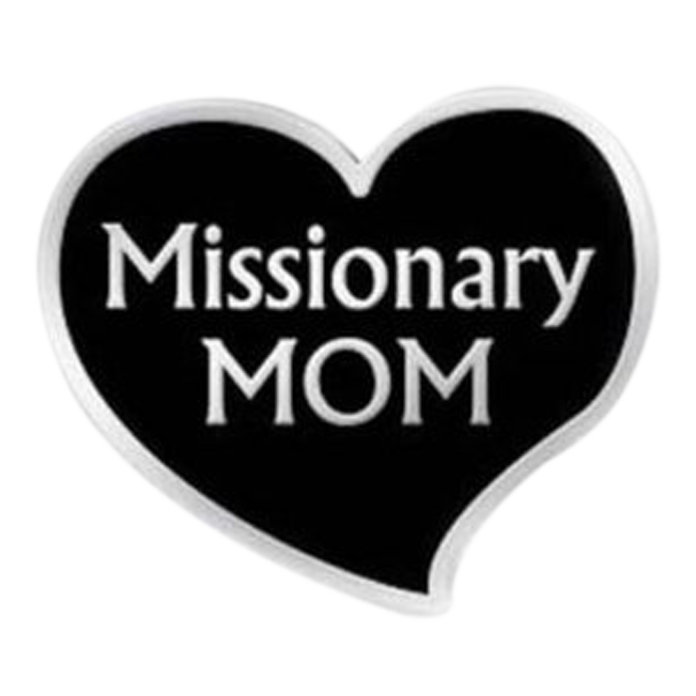 Missionary Mom Heart Pin,  Missionary Mom Heart Pin